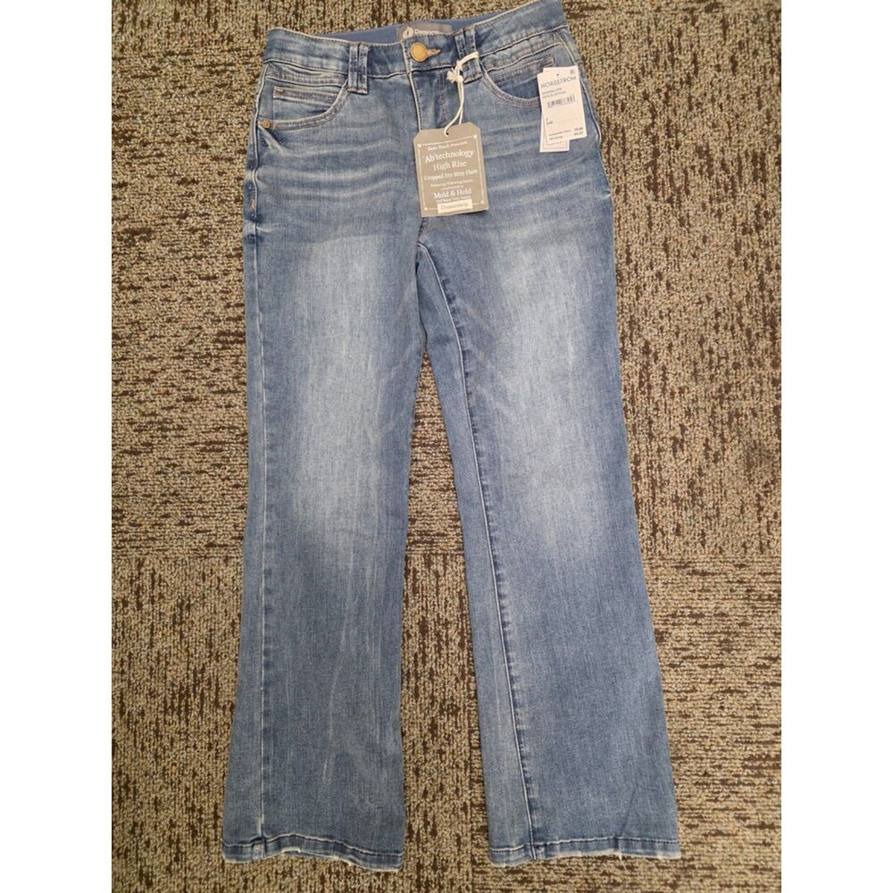 Democracy Ab Technology Jeans Womens Size 2 Low Rise Medium Wash Denim Pants